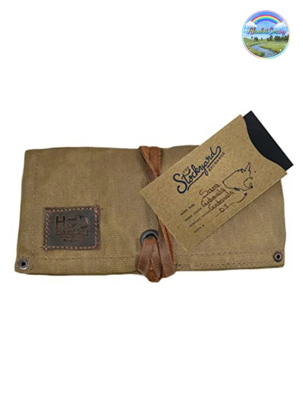 Waterproof Waxed Canvas Travel Watch Roll Organizer with 4 Slots, Handcrafted